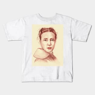 Simone de Beauvoir portrait Kids T-Shirt